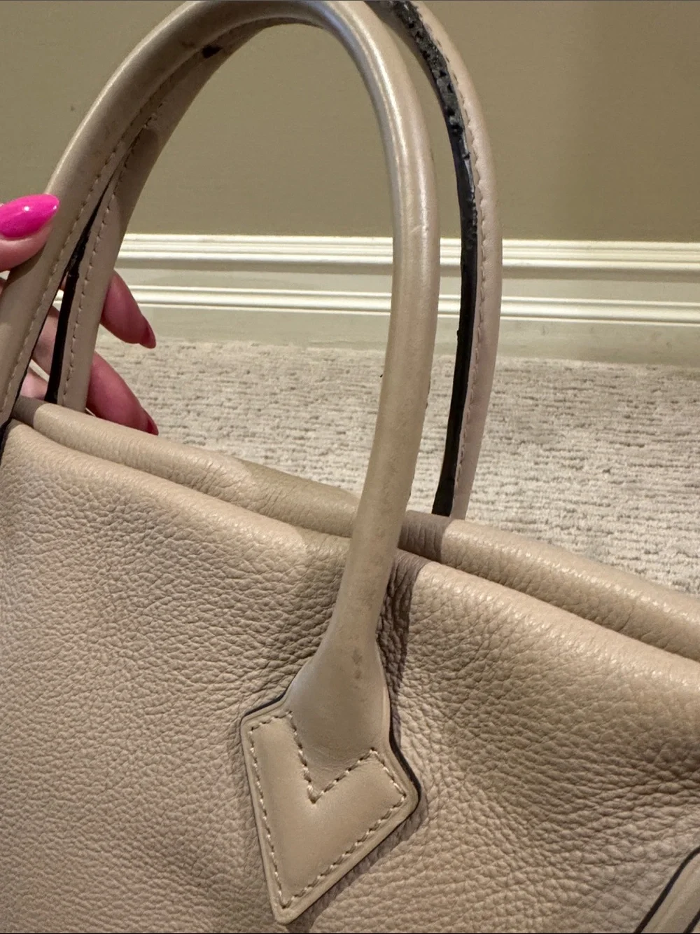Louis Vuitton PM Mono Velour Galet Tote - Picture 10 of 16